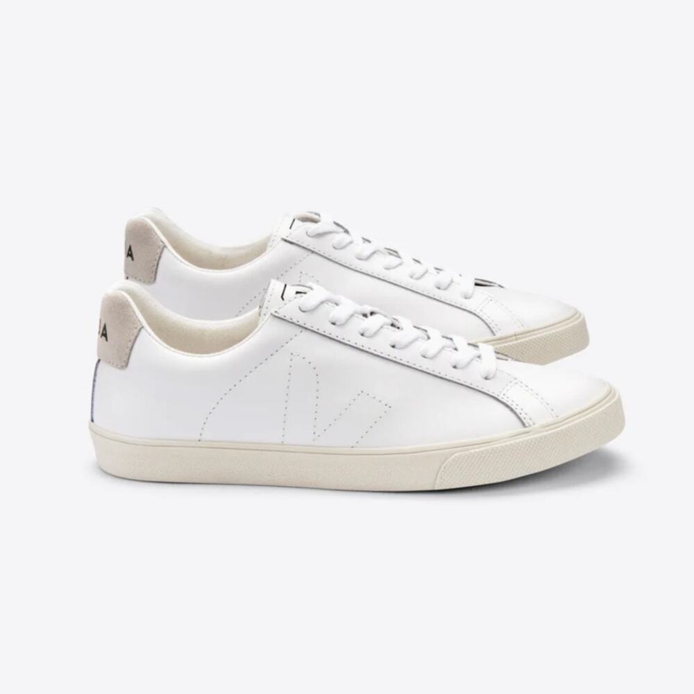 NEW Veja Esplar Leather Sneakers in Extra White Size 8 39 Trainers